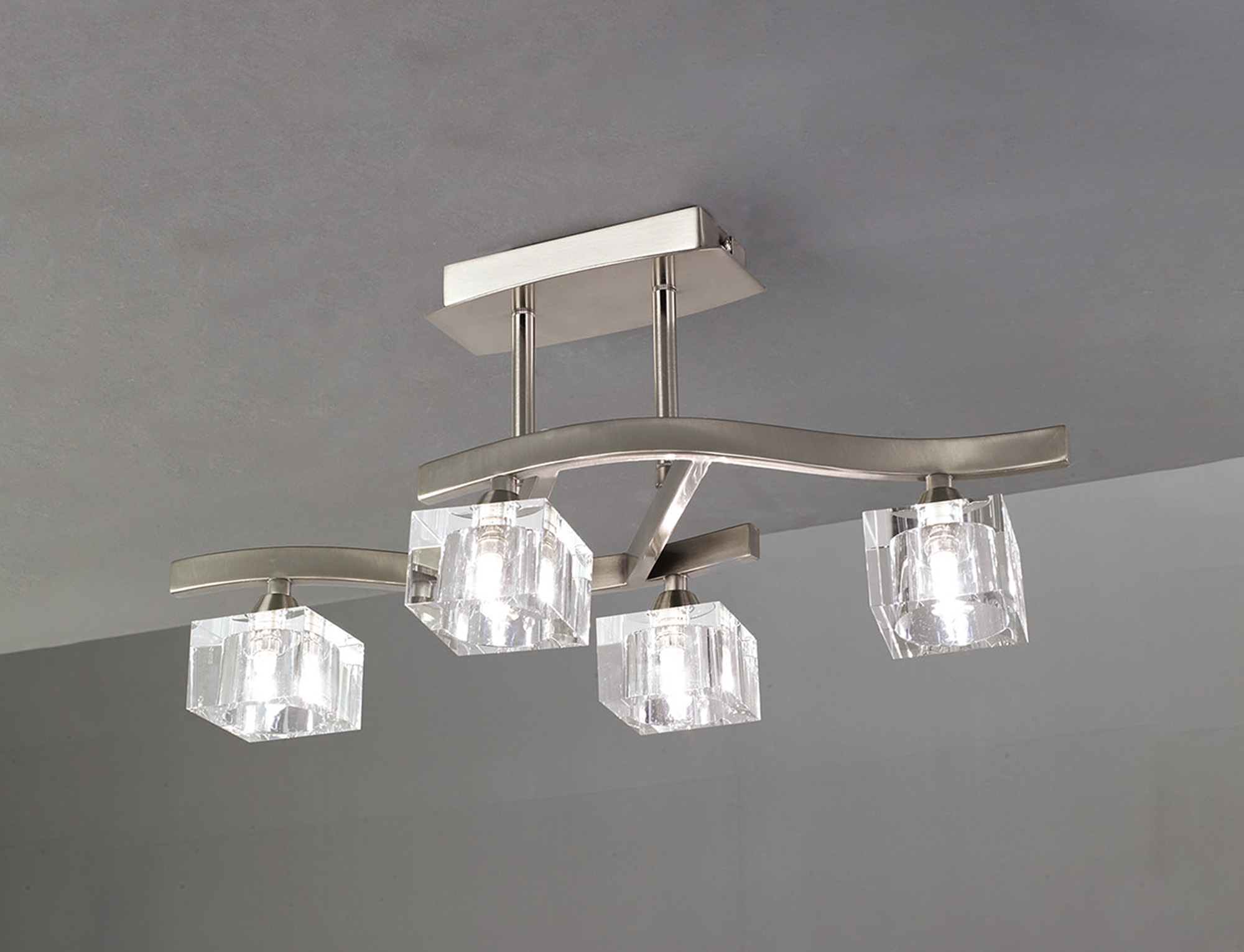 Cuadrax SN Ceiling Lights Mantra Semi Flush Fittings Cuadrax SN Ceiling Lights Mantra Semi Flush Fittings